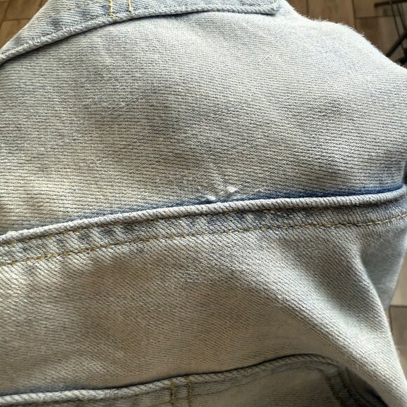 American Eagle Flex Light Wash Mens Jeans 30x30 Straight Fit Distressed Denim - Picture 5 of 9